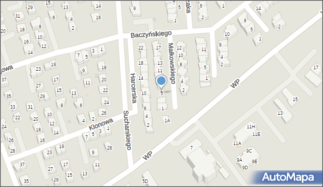 Polkowice, Małkowskiego Andrzeja, 5, mapa Polkowice