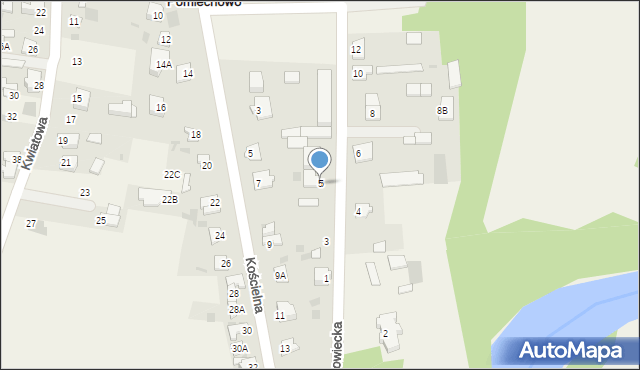Pomiechowo, Mazowiecka, 5, mapa Pomiechowo