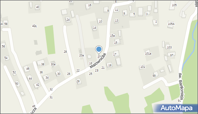 Poręba Spytkowska, Malownicza, 12, mapa Poręba Spytkowska