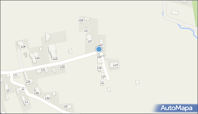 Poronin, Majerczykówka, 11k, mapa Poronin