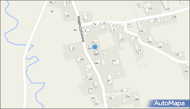 Poronin, Majerczykówka, 14b, mapa Poronin