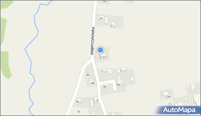 Poronin, Majerczykówka, 2, mapa Poronin