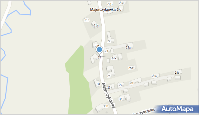 Poronin, Majerczykówka, 24, mapa Poronin