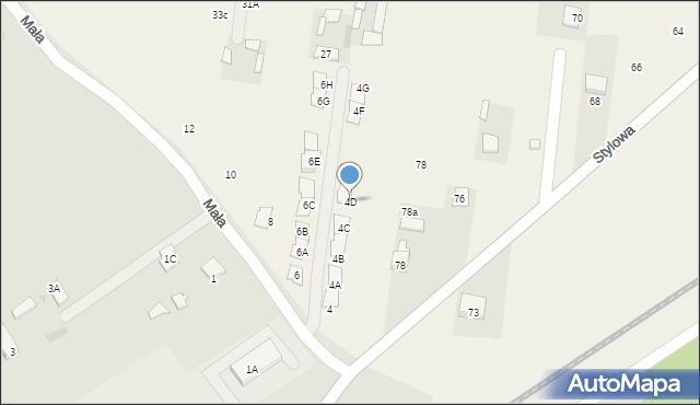 Postoliska, Mała, 4D, mapa Postoliska