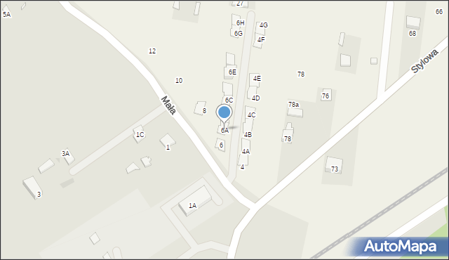 Postoliska, Mała, 6A, mapa Postoliska