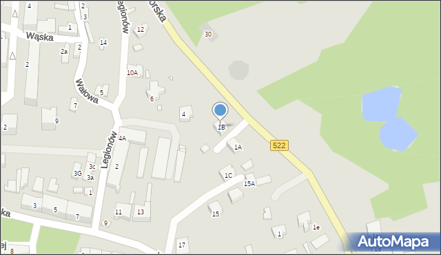 Prabuty, Malborska, 1B, mapa Prabuty