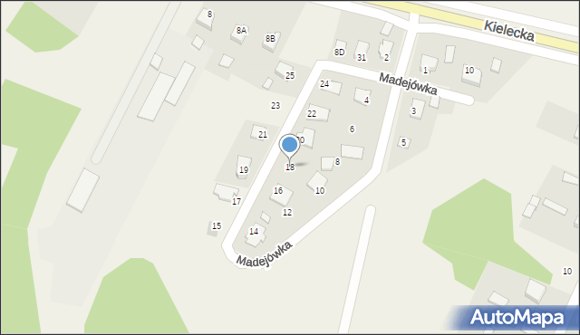 Promnik, Madejówka, 18, mapa Promnik