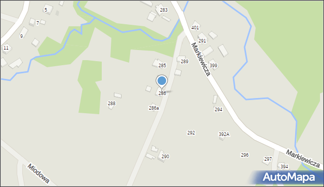 Pruchnik, Markiewicza Bronisława, bł. ks., 286, mapa Pruchnik