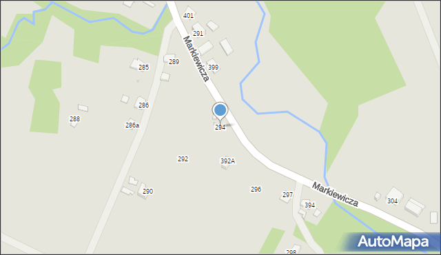 Pruchnik, Markiewicza Bronisława, bł. ks., 294, mapa Pruchnik