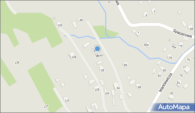 Pruchnik, Markiewicza Bronisława, bł. ks., 96, mapa Pruchnik