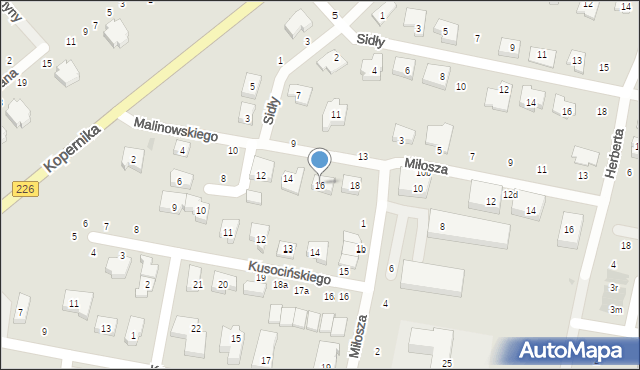 Pruszcz Gdański, Malinowskiego Bronisława, 16, mapa Pruszcz Gdański