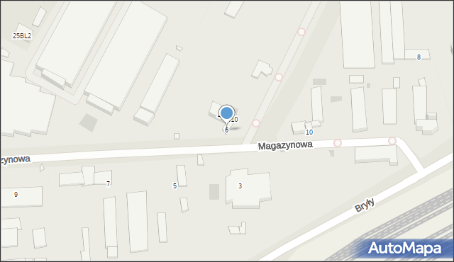 Pruszków, Magazynowa, 6, mapa Pruszków