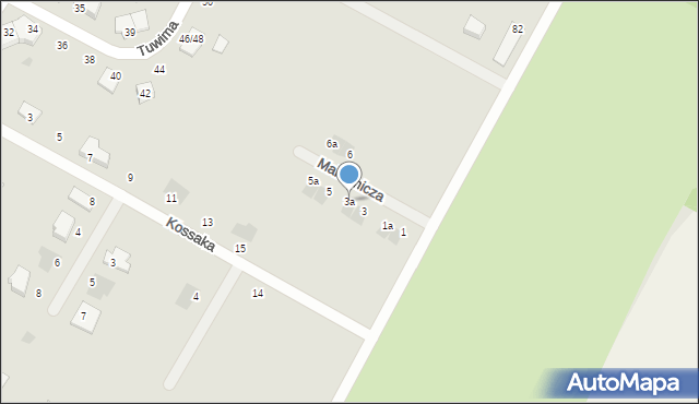 Przasnysz, Malownicza, 3a, mapa Przasnysz