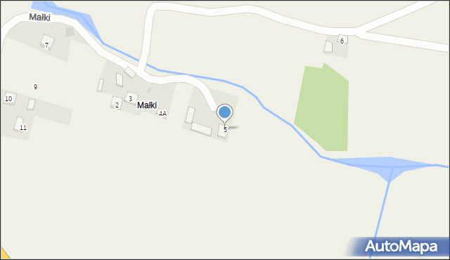 Przędzel, Małki, 5, mapa Przędzel