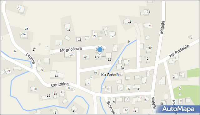 Przeginia Narodowa, Magnoliowa, 8, mapa Przeginia Narodowa