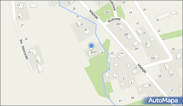 Przeginia Narodowa, Matejki Jana, 17, mapa Przeginia Narodowa