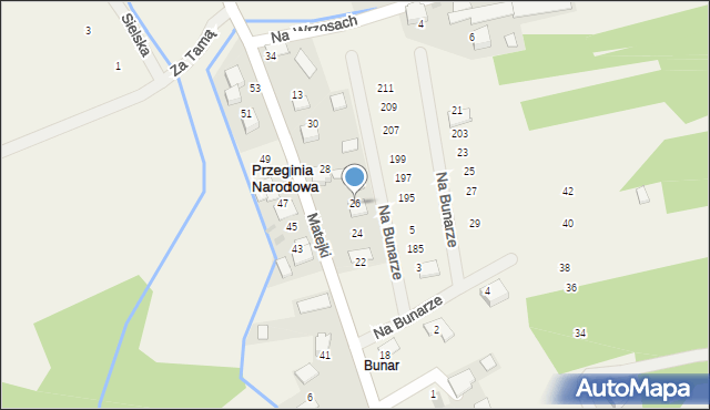Przeginia Narodowa, Matejki Jana, 26, mapa Przeginia Narodowa