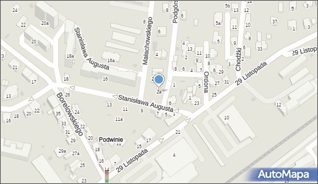 Przemyśl, Małachowskiego Stanisława, 2a, mapa Przemyśla