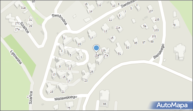 Przemyśl, Malawskiego Artura, 11a, mapa Przemyśla