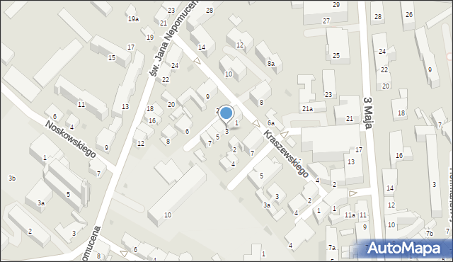 Przemyśl, Malczewskiego Jacka, 3, mapa Przemyśla