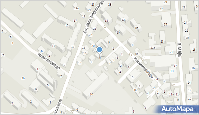 Przemyśl, Malczewskiego Jacka, 6, mapa Przemyśla