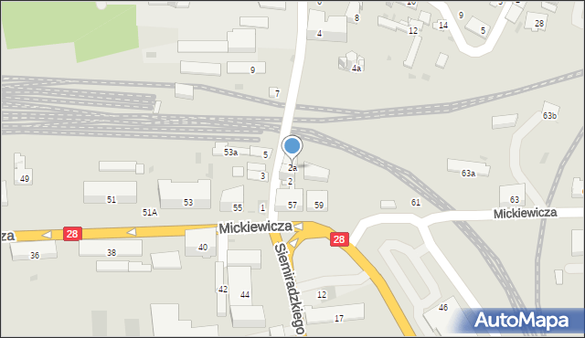 Przemyśl, Mariacka, 2a, mapa Przemyśla