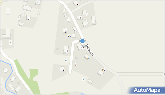 Przetoczyno, Matecza, 4A, mapa Przetoczyno