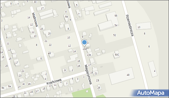 Przeźmierowo, Magazynowa, 11a, mapa Przeźmierowo