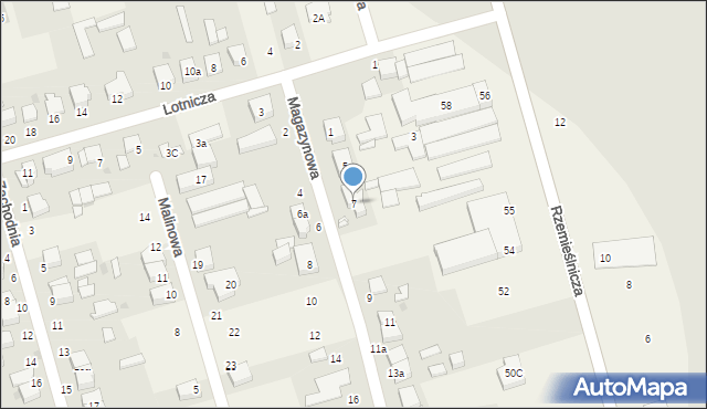 Przeźmierowo, Magazynowa, 7, mapa Przeźmierowo