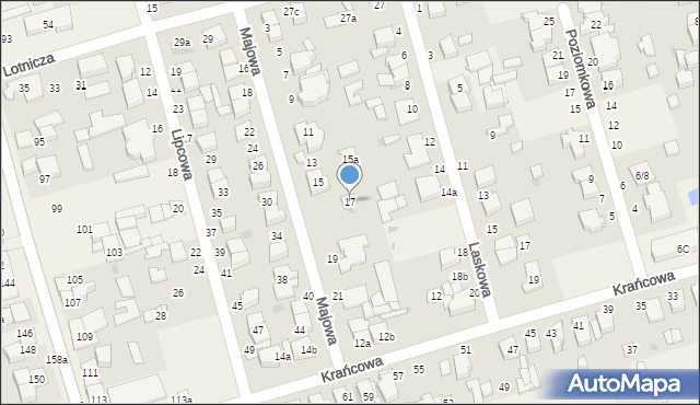 Przeźmierowo, Majowa, 17, mapa Przeźmierowo