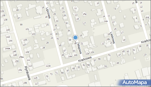 Przeźmierowo, Majowa, 40, mapa Przeźmierowo