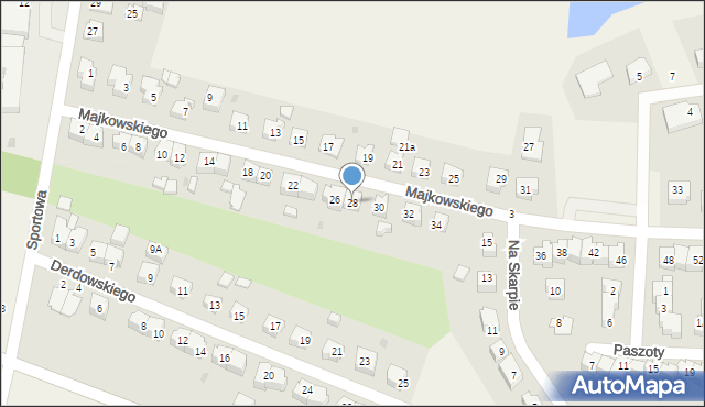 Przodkowo, Majkowskiego Aleksandra, 28, mapa Przodkowo