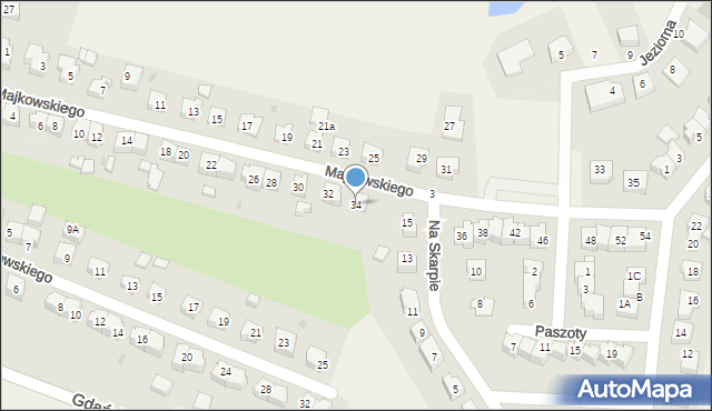 Przodkowo, Majkowskiego Aleksandra, 34, mapa Przodkowo