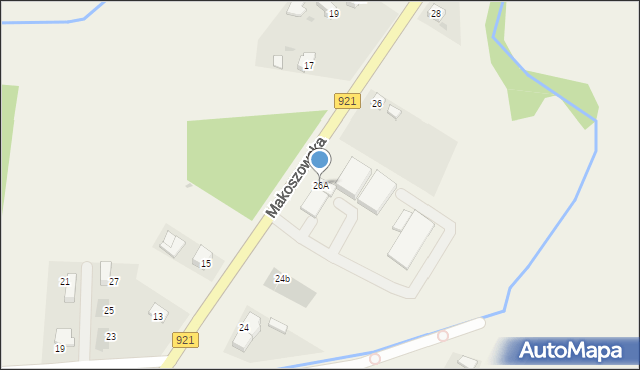 Przyszowice, Makoszowska, 26A, mapa Przyszowice