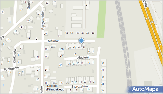 Pszczyna, Maków, 19, mapa Pszczyny