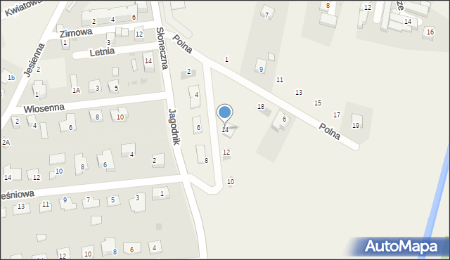 Pszenno, Makowa, 14, mapa Pszenno