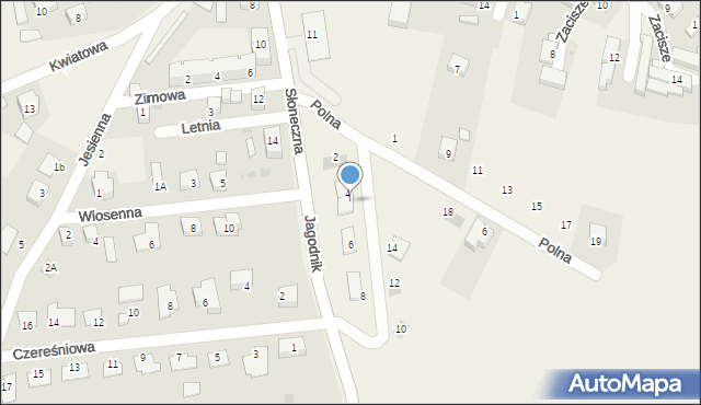 Pszenno, Makowa, 4a, mapa Pszenno