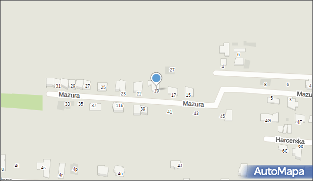 Pułtusk, Mazura Jana Kazimierza, mjr., 19, mapa Pułtusk