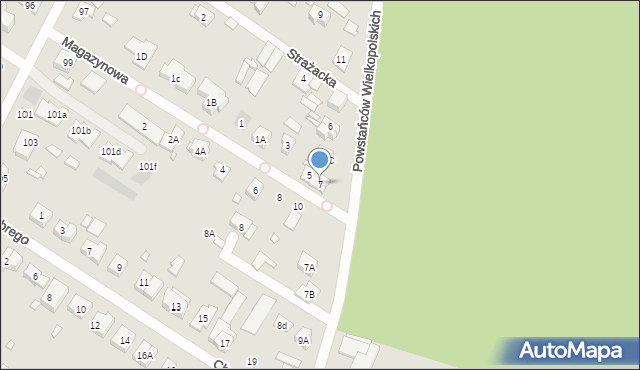 Puszczykowo, Magazynowa, 7, mapa Puszczykowo