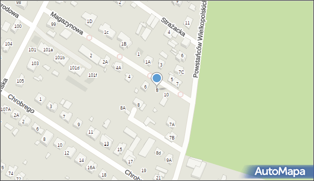 Puszczykowo, Magazynowa, 8, mapa Puszczykowo