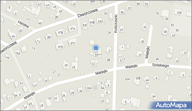 Puszczykowo, Matejki Jana, 23, mapa Puszczykowo