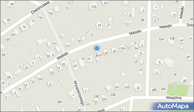 Puszczykowo, Matejki Jana, 26, mapa Puszczykowo
