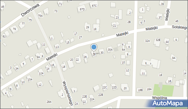 Puszczykowo, Matejki Jana, 28, mapa Puszczykowo