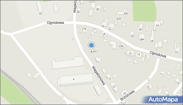 Pyskowice, Magazynowa, 5, mapa Pyskowice