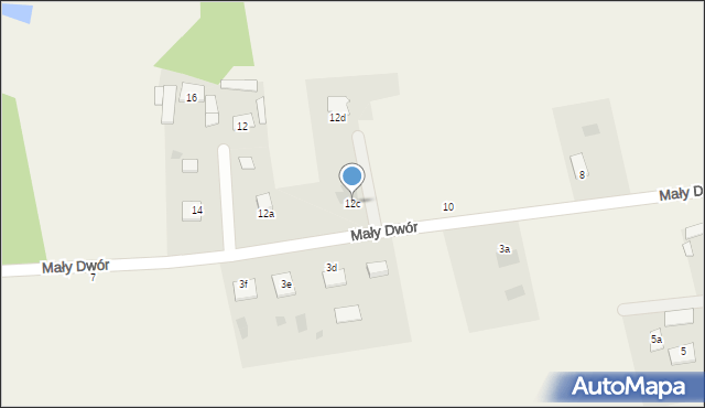 Radgoszcz, Mały Dwór, 12c, mapa Radgoszcz