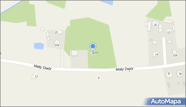 Radgoszcz, Mały Dwór, 18, mapa Radgoszcz