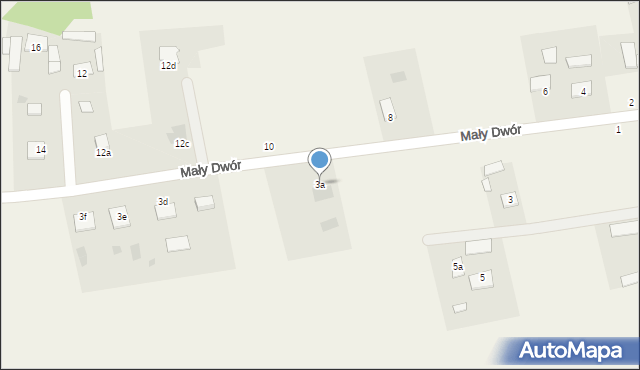 Radgoszcz, Mały Dwór, 3a, mapa Radgoszcz