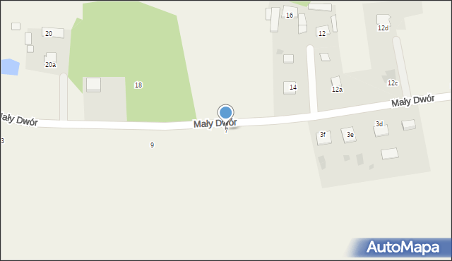 Radgoszcz, Mały Dwór, 7, mapa Radgoszcz