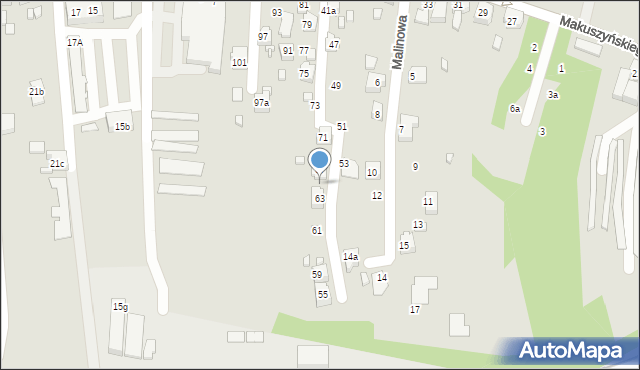 Radlin, Makuszyńskiego Kornela, 65, mapa Radlin