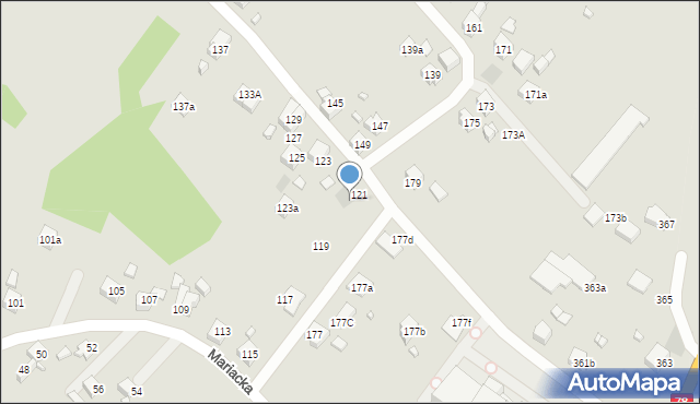 Radlin, Mariacka, 121a, mapa Radlin